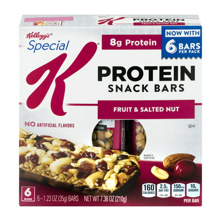 Special K Snack Bars Protein Fruits & noix Salted - 6 CT