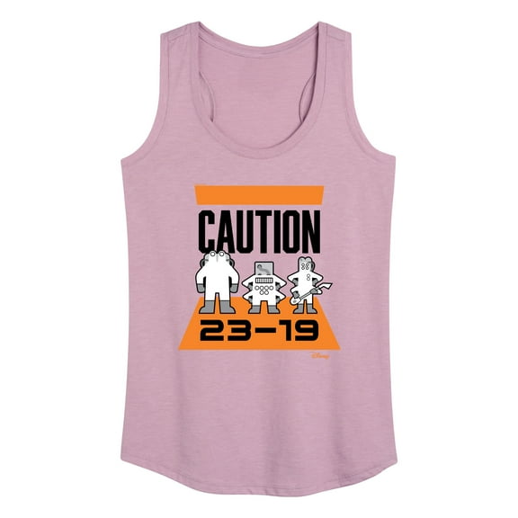Monsters Inc. - Caution 2319  - Women's Racerback Tank Top