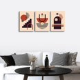 thumbnail image 3 of Boho Wall Decor Living Room Canvas Wall Art For Bedroom Minimalist Abstract Wall Paintings Office Decor Wall Decorations For Girl Room Wall Pictures Prints Modern Home Decor 12x16 3 Piece, 3 of 6