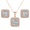 Rose Gold, variant on Norah 18k White Gold Plated Silver Jewelry Set with Simulated Diamonds Gift for Women