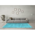 thumbnail image 3 of Ahgly Company Indoor Square Persian Light Blue Traditional Area Rugs, 3' Square, 3 of 4