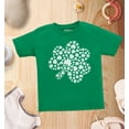 thumbnail image 4 of Shop4Ever Shamrock Cloud St. Patrick's Day Toddler's Cotton T-Shirt 2T Green, 4 of 6