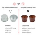 thumbnail image 4 of 6 Packs Popover Pan, Large Individual Muffin Mold, Aluminium Pudding Cup, Chocolate Molten Mould, Raspberry Souffle Baking Maker, Brownie Tumbler -for Pie, Egg Tart, Cake (Size 3.4"x 2"), 4 of 5