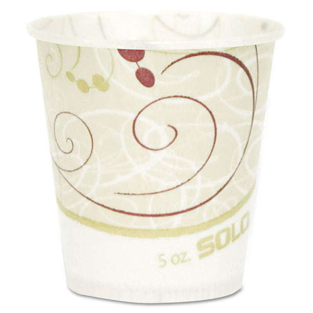 SOLO R53-J8000 5oz Waxed Paper Water Cups (100/Bag, 30 Bags/Carton