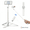 White, variant on SWAYVOO 68" Selfie Stick Tripod with Wireless Remote, All-in-One Extendable Phone Tripod Stand, 360° Rotation, Compatible with iPhone & Android (4"–7"), Aluminum Alloy, for Vlogging, Video Recording