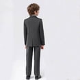thumbnail image 5 of Hiijoy Toddler Boys Formal Suit Dress Shirt Blazer Waistcoat Pants Bow Tie 5Pcs Tuxedo Outfits, Sizes 3-4T, 5 of 8