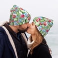 thumbnail image 5 of Lsque Flowers and Cactus Pattern Knitted Beanie, Unisex Winter Hat, Knit Hat Winter Beanies Thick Fisherman Beanies Cuffed Plain Skull Caps, 5 of 6