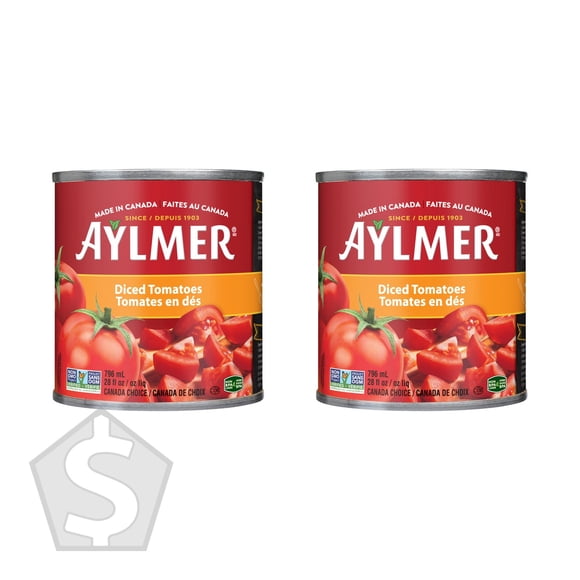 Aylmer CP Tomates en dés - Lot de 2