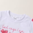 thumbnail image 5 of Happy Town Toddler Baby Girl Summer Outfits Butterfly Print Short Sleeve T-Shirt + Shorts Girls Two-Piece Clothes Set, 5 of 8