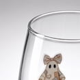 thumbnail image 6 of Cute Ghost Pumpkin 2D Decal Stemless Wine Glass, Fall Halloween Rhinestone Pattern Clear Tumbler Cup, Multi-purpose Transparent Glass Drinkware, 14.2 Oz 1 Pack, 6 of 7