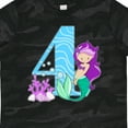 thumbnail image 4 of Inktastic Fourth Birthday Mermaid Girls Toddler T-Shirt, 4 of 5