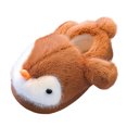 thumbnail image 3 of Kakishop Kids Toddler Slippers Baby Girls Boys Cute Cartoon House Shoes Children's Non Slip Warm Fall Winter Fuzzy Indoor Slipper Brown, 8.5(2-3 Years), 3 of 8