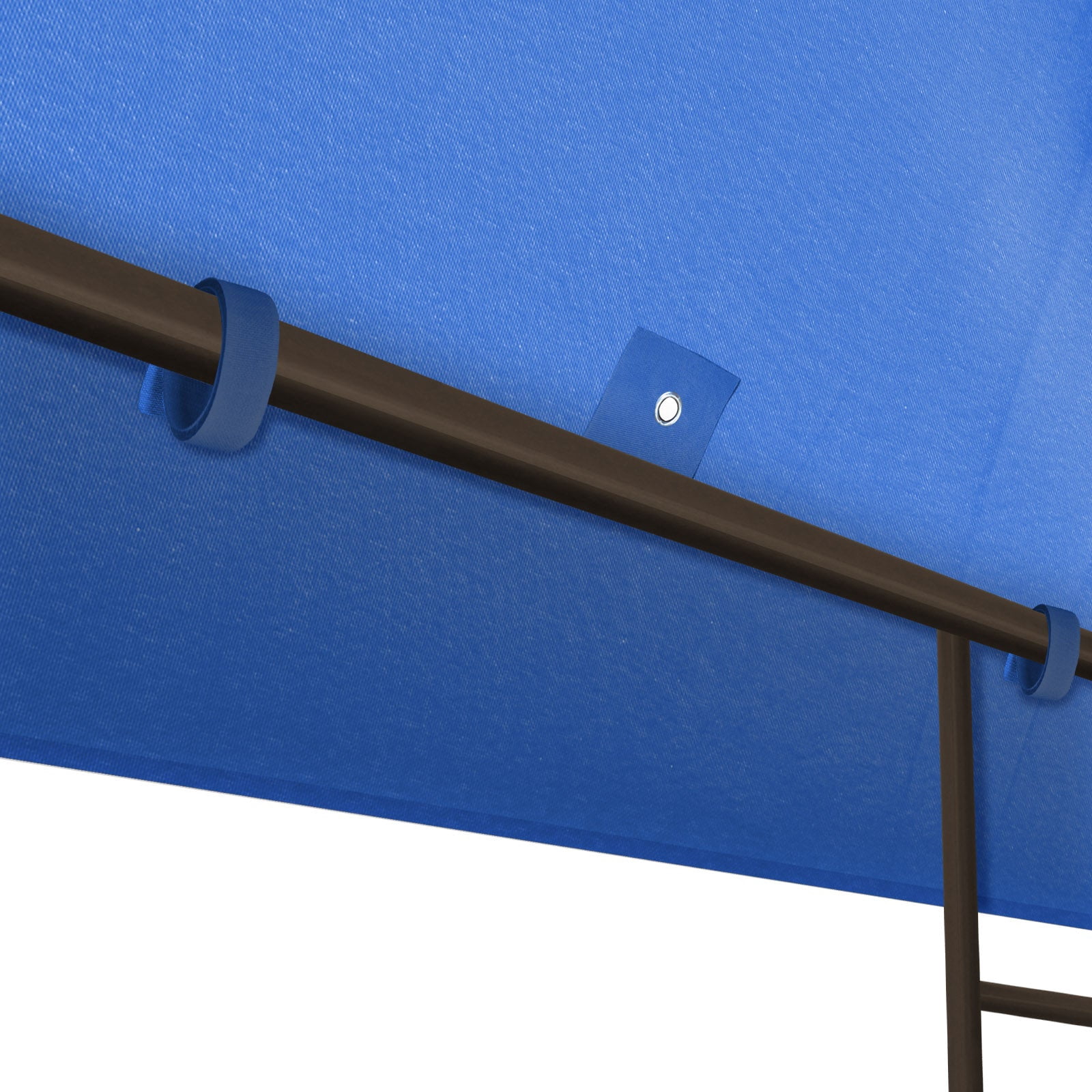SUNRISEUMBRELLA 119“”x119” Gazebo Replacement Canopy Top Double Tier Canopy Top Cover(BLUE)