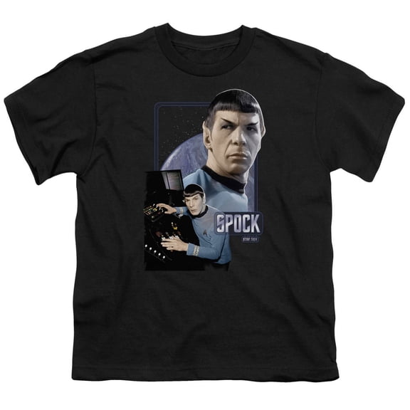 Star Trek Men's Spock Youth T-shirt Black