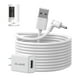 thumbnail image 1 of Cable de carga OLAIKE de 5 m/16 pies con adaptador de corriente continua para batería Ring Stick Up Cam de tercera generación/segunda generación, enchufable, 1 of 7