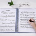 thumbnail image 3 of Carpeta de música KAIYANG para guardar partituras tamaño A4 40 bolsillos color negro y azul, 3 of 5