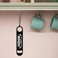 thumbnail image 7 of 7inch Funny Sarcasm Art Stainless Steel Bottle Opener with PU Leather Cord Text Black Beer Opener Flat Beverage Opener for Home Bar Restaurant Pub Kitchen Restaurant, 7 of 7