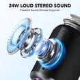 thumbnail image 2 of Altavoz Bluetooth Portátil con Luces Negro, IPX7 Impermeable, Sonido Potente, Bluetooth 5.3 y TWS, Entrada AUX/TF - Ideal para Exteriores, 2 of 6