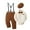 Khaki, variant on Toddler Baby Boy Clothes Suit 0-18 Months 4pcs Suspender Pants Plaid Shirt Dress Clothes Infant Set