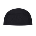 thumbnail image 2 of Eigraketly Elástico impermeable PU proteger orejas pelo largo deportes natación piscina SPA sombrero gorro de natación para hombres mujeres adultos Deportes acuáticos negro NO1 Eigraketly HW4178-03B, 2 of 5