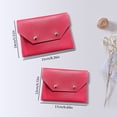 thumbnail image 3 of SmallRose Red Card Storage Bag - PU Leather Playing Card Holder & Dice Case - Slim Portable Accessory for Poker, Magic Cards, SD Cards, and SIM Cards - Secure Zipper Closure, 3 of 8