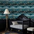 thumbnail image 4 of Gothic Peel and Stick Wallpaper Otherworldly Moth Guardian Misty Forest Sacred Vines Wall Mural 17.7in x 9.8ft Self Adhesive Removable Wall Paper Renter Friendly Wallpaper for Bedroom, 4 of 8