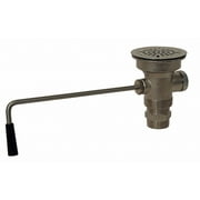 Advance Tabco Drain Assembly,4 3/8 in Dia,Brass K-5