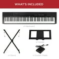 thumbnail image 5 of Best Choice Products 88-Key Full Size Digital Piano for All Player Levels w/ Semi-Weighted Keys, Stand, Pedal - Black, 5 of 8