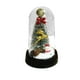 thumbnail image 2 of Cúpula de adornos LED para árbol de Navidad | Flores decorativas luminosas | Decoración navideña para mini escritorio | Plástico iluminado de colores | 8,5x15cm | Acento de mesa de invierno de, 2 of 6