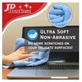 thumbnail image 5 of Microfiber Cleaning Cloths, Pack, 16"x16", All-Purpose, Softer, Highly Absorbent, Lint-Free, Reusable, Washable Pro Towels, White, for House, Kitchen, Bathroom, Car, Office, 5 of 6