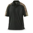 thumbnail image 2 of Guide Gear Men's Camo Performance Polo Shirt Dark Orange/Mossy Oak Break-Up Country MEDIUM, 2 of 3