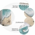 thumbnail image 6 of Beach Coastal Waterproof Fabric Shower Curtain, Summer Nautical Starfish Aqua Beige Shower Curtain for Bathroom Curtains Bathtubs Hotel Washable Shower Curtains with 12 Hooks Standard 72x72, 6 of 6