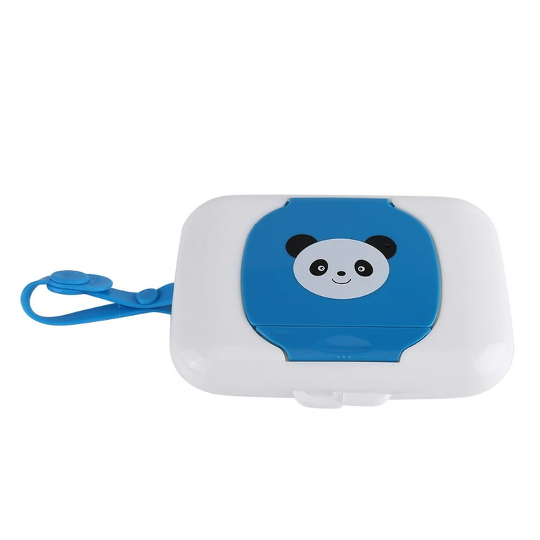 Baby Wet Tissue Box Eco‑Friendly Odourless Convenient Usage Baby Wipes Dispenser Wet Wipes Case for Outdoor Travel(Blue Panda) Baby Wet Tissue Box Eco‑Friendly Odourless Convenient Usage Baby Wipes Dispenser Wet Wipes Case for Outdoor Travel(Blue Panda)
