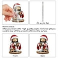 thumbnail image 2 of 2D Acrylic Ornament Set Christmas Countdown Calendar Double Sided Printed Holiday Decor for Tree Decorating Kids Favorite Toy Indoor Outdoor Use, 2 of 8