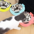 thumbnail image 4 of Laklulu Pets se puede colgar, diseño de cuenco de acero inoxidable, fácil de limpiar para comer y beber., 4 of 5
