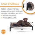 thumbnail image 3 of K&H Pet Products Original Pet Cot Elevated Dog Bed Camo/Black Mesh Large 42 X 30 X 7 Inches, 3 of 10