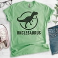 thumbnail image 2 of Unclesaurus T-shirt, Unisex Men's Shirt, Uncle Shirt, Uncle Dinosaur Shirt, Heather Apple Green, XX-Large, 2 of 6