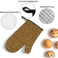 thumbnail image 4 of Leopard Oven Mitts and Pot Holders 4 Pcs Sets for Kitchen, Cooking Gloves Heat Resistant Oven Mitt Gloves Non Slip Potholders BBQ Gloves for Baking, Grilling, BBQ, 4 of 6