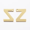 thumbnail image 2 of 10pcs 304 Stainless Steel Charms Letter.Z Real 18K golden Plated 11x8.5x0.8mm Hole: 1mm, 2 of 2