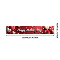 thumbnail image 3 of Red Background Banner with Roses Hearts and Glitter for Mother's Day Decorations Party Supplies Photography Props Mother Day Backdrop Happy Mothers Day Decors, 3 of 4