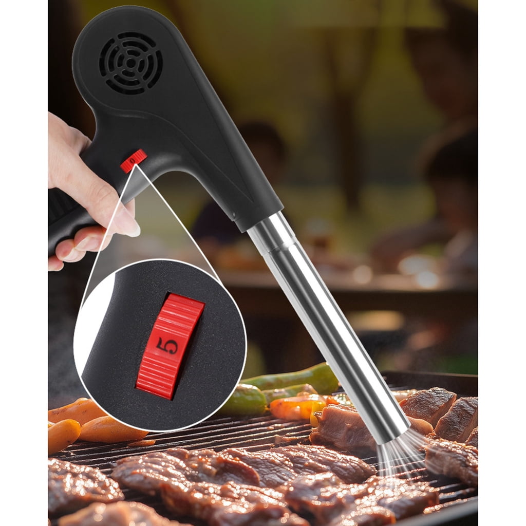 Outdoor Cooking BBQ Fan Air Blower For Barbecue Fire Bellows Hand Crank Tool Camping Handheld Cooking Fan