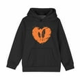 thumbnail image 2 of Spazoro Girls Hooded Sweatshirts, Fashion Cute Print Long Sleeve Soft & Comfy Fall Winter Tops for Girls Black Size 11 T, 2 of 6