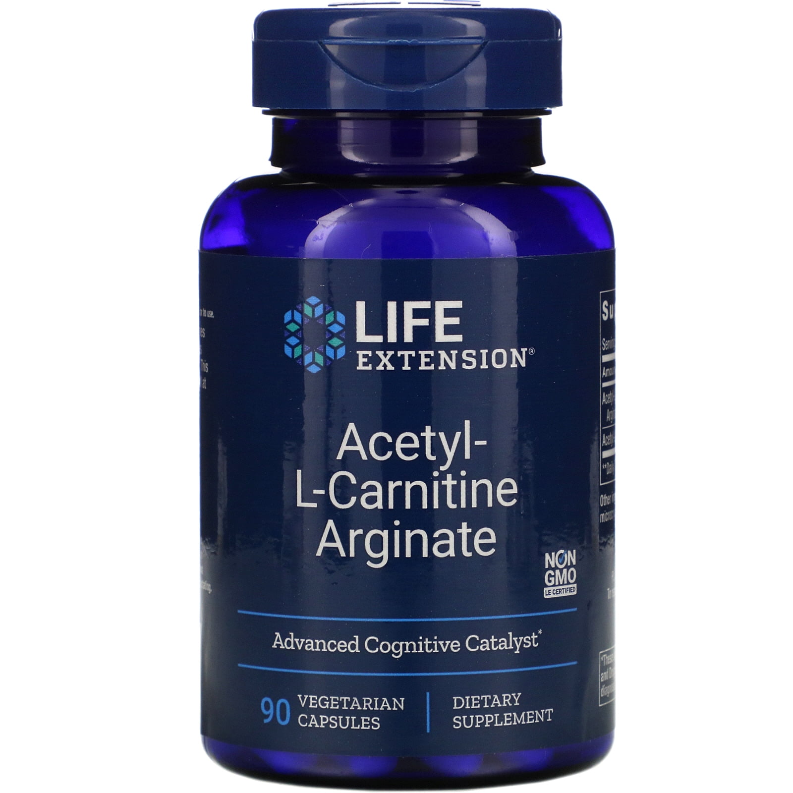 Life Extension AcetylLCarnitine Arginate, 90 Vegetarian Capsules