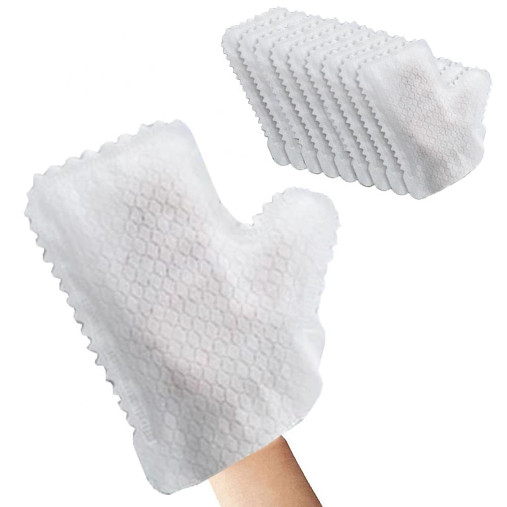 20 Pieces Microfiber Dusting Cloths Gloves, Dust Wipes, Feather Dusters, Grabs and Locks in Dust, Pet Hair Cleaning Possible Dual-Sided Disposable Dusting Gloves