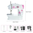 Mini Sewing Machine Adjustable 2Speed Double Thread Portable Electric Household Multifunction