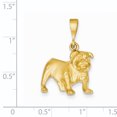 thumbnail image 2 of 14K Yellow Gold Bulldog Pendant, 2 of 2
