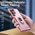 thumbnail image 4 of Decase for Samsung Galaxy S25 Ultra Case,Shockproof Protection,Rotating Ring Stand,Magnetic Car Mount Compatible, Scratch-Resistant, Dual Layer Hard PC + TPU Cover,B, 4 of 9