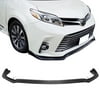Ikon Motorsports Compatible with 18-20 Toyota Sienna MP Style Front Bumper Lip Spoiler - Unpainted PU