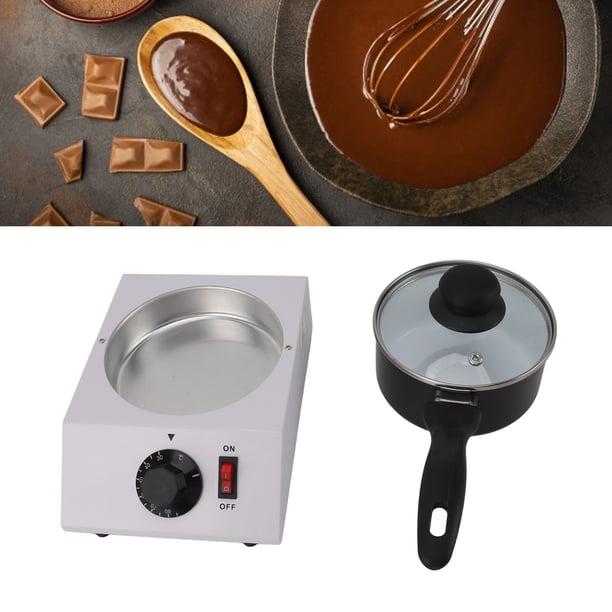 Máquina De Fusión De Chocolate, 30-85 Grados Celsius Control Manual 1L Anti Stick Aluminio Pot Para Pastel Pop Pop Café Mantequilla Camina De Leche Camina