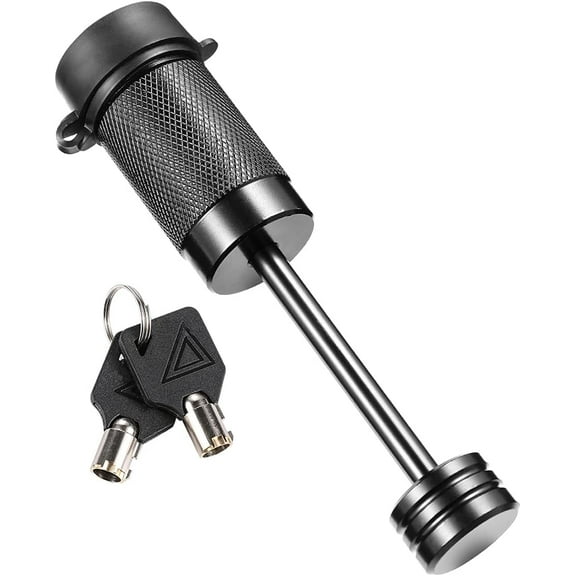 CZC AUTO Trailer Tongue Coupler Lock 1/4" Dia, 2-1/2" Span for Latch-Type Coupler for Towing Trailer RV Car Boat Truck (1 Pack)